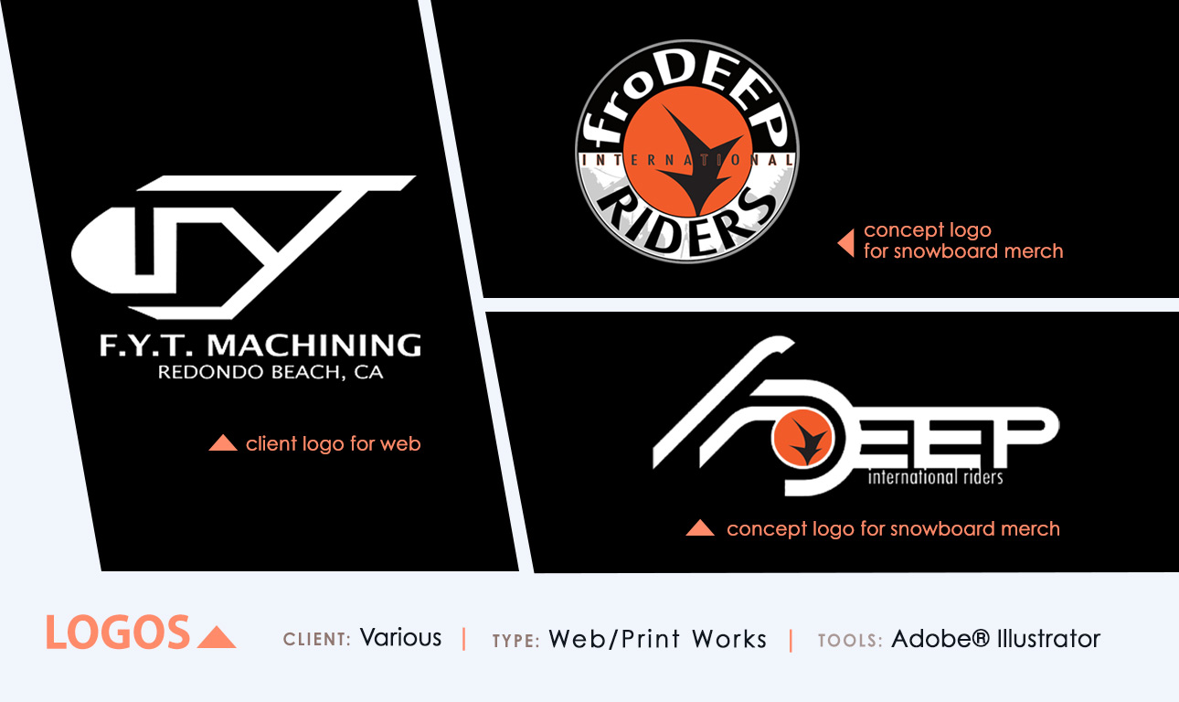 Picture of F.Y.T. Machining and froDEEP Snowboarding Concept Logos