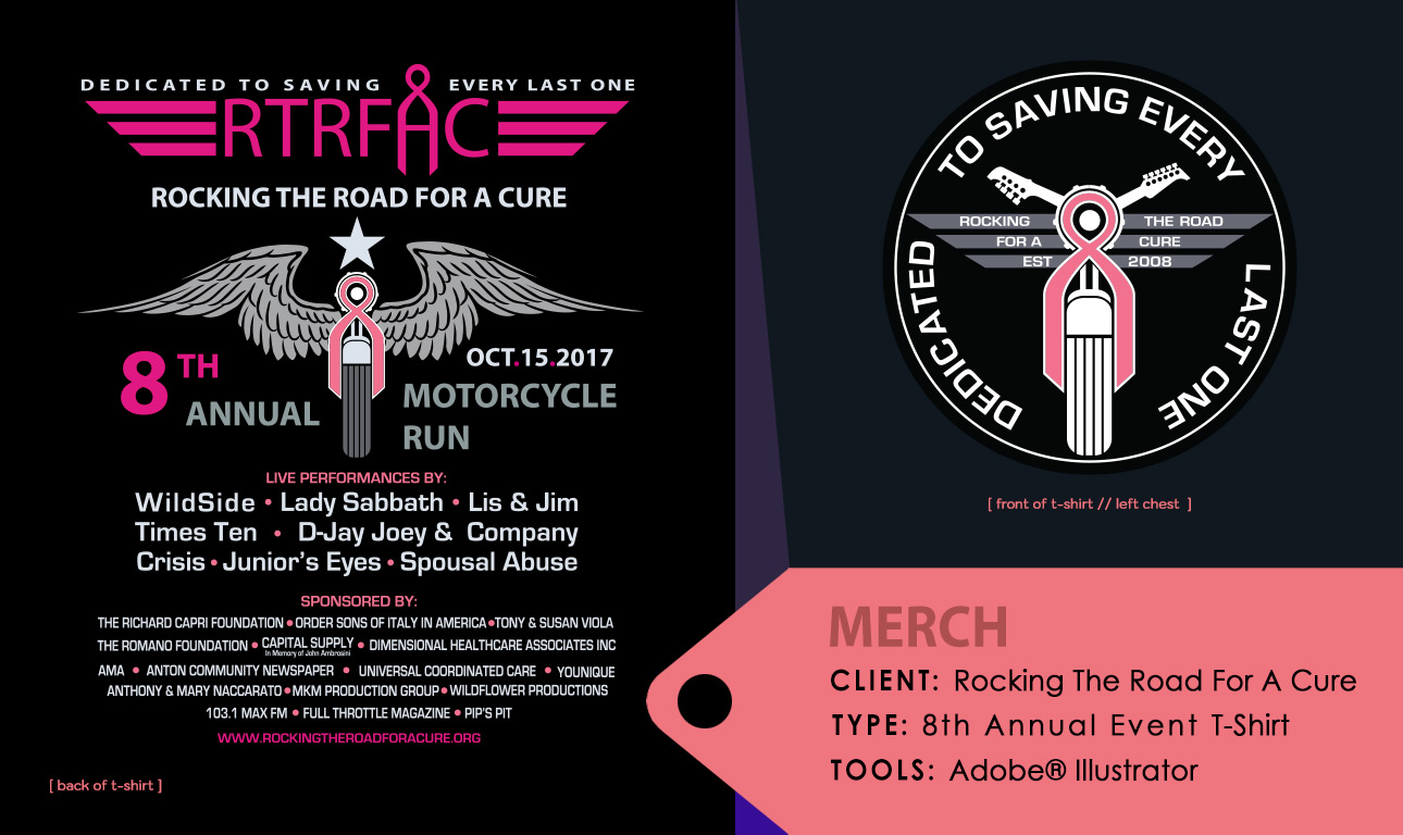 Picture of Rocking The Road For A Cure's 8th Annual T-Shirt Design